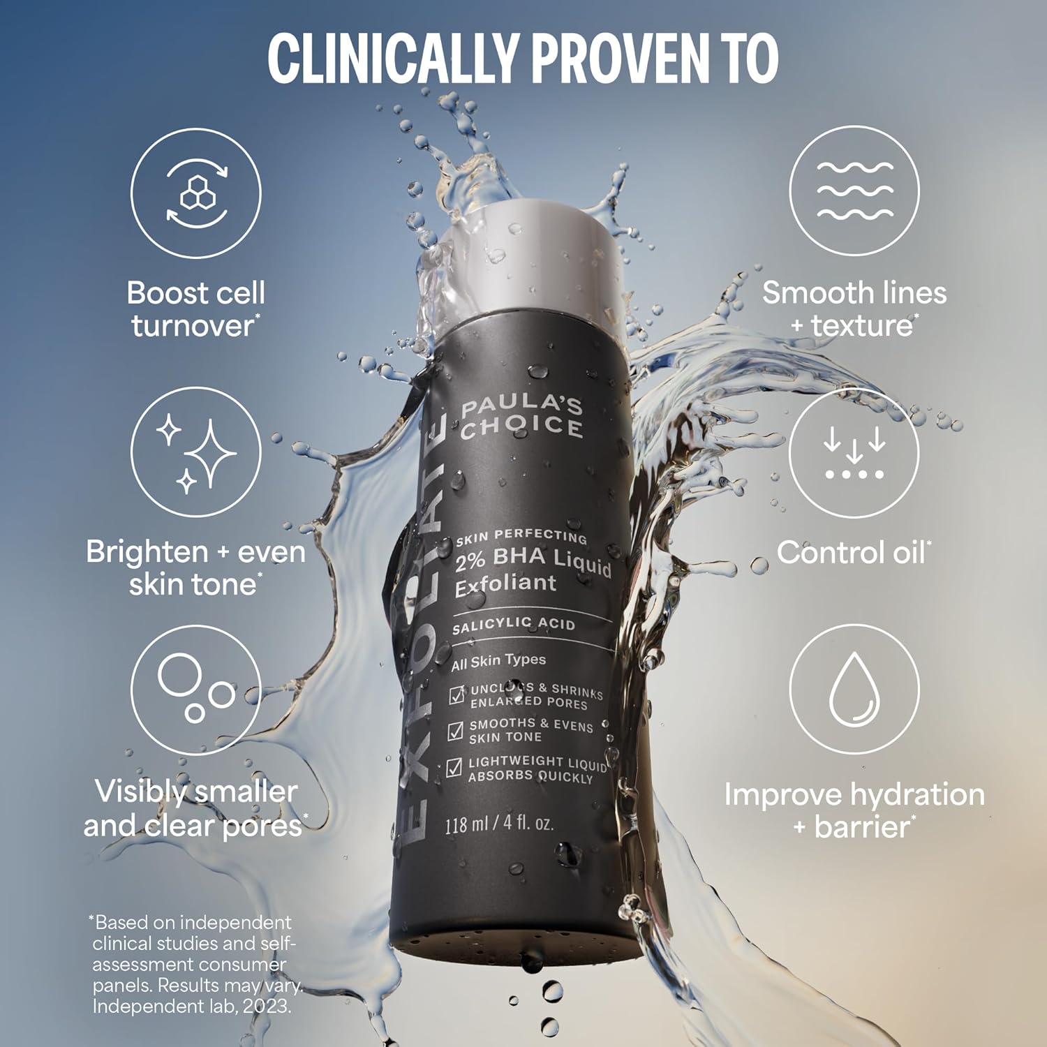 Paula's Choice SKIN PERFECTING 2% BHA Liquid Exfoliant – Salicylic Acid Facial T