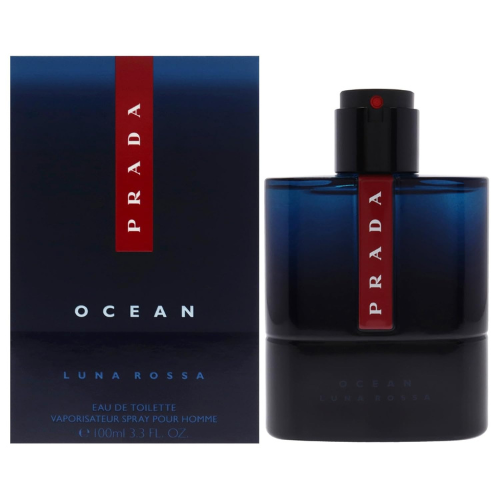 Prada Luna Rossa Ocean Eau de Toilette for Men 3.3 oz – Fresh Aquatic Aromatic M