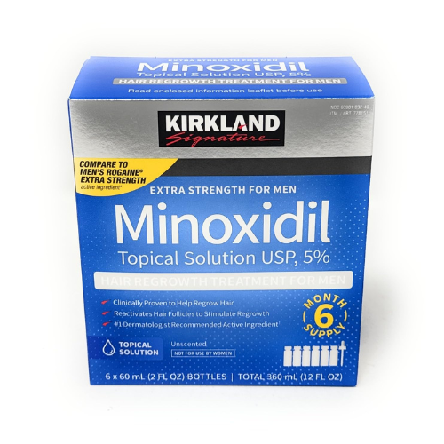 Kirkland Signature Minoxidil 5% Extra Strength for Men | Hair Regrowth Treatment