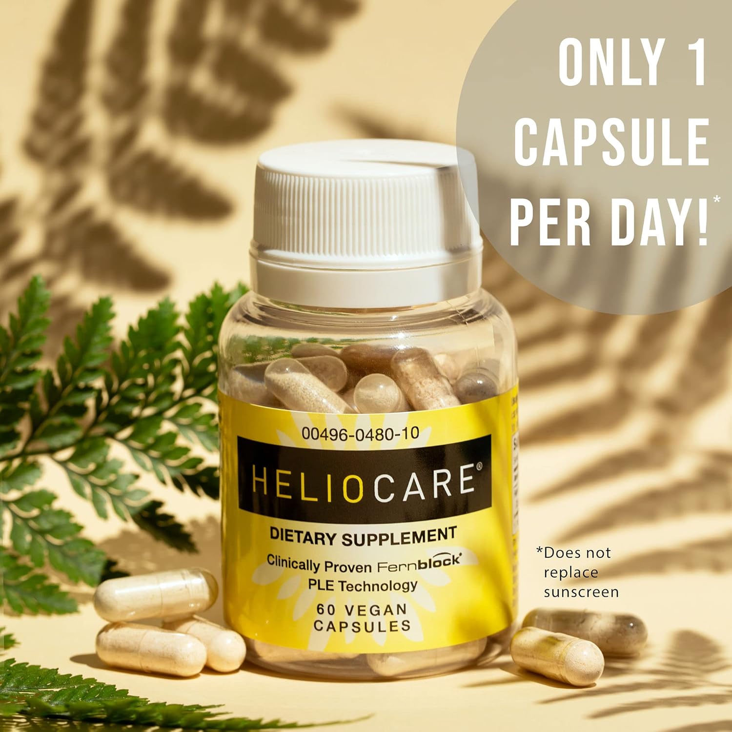 Heliocare Skin Care Supplement – 240mg Polypodium Leucotomos with Fernblock & PL