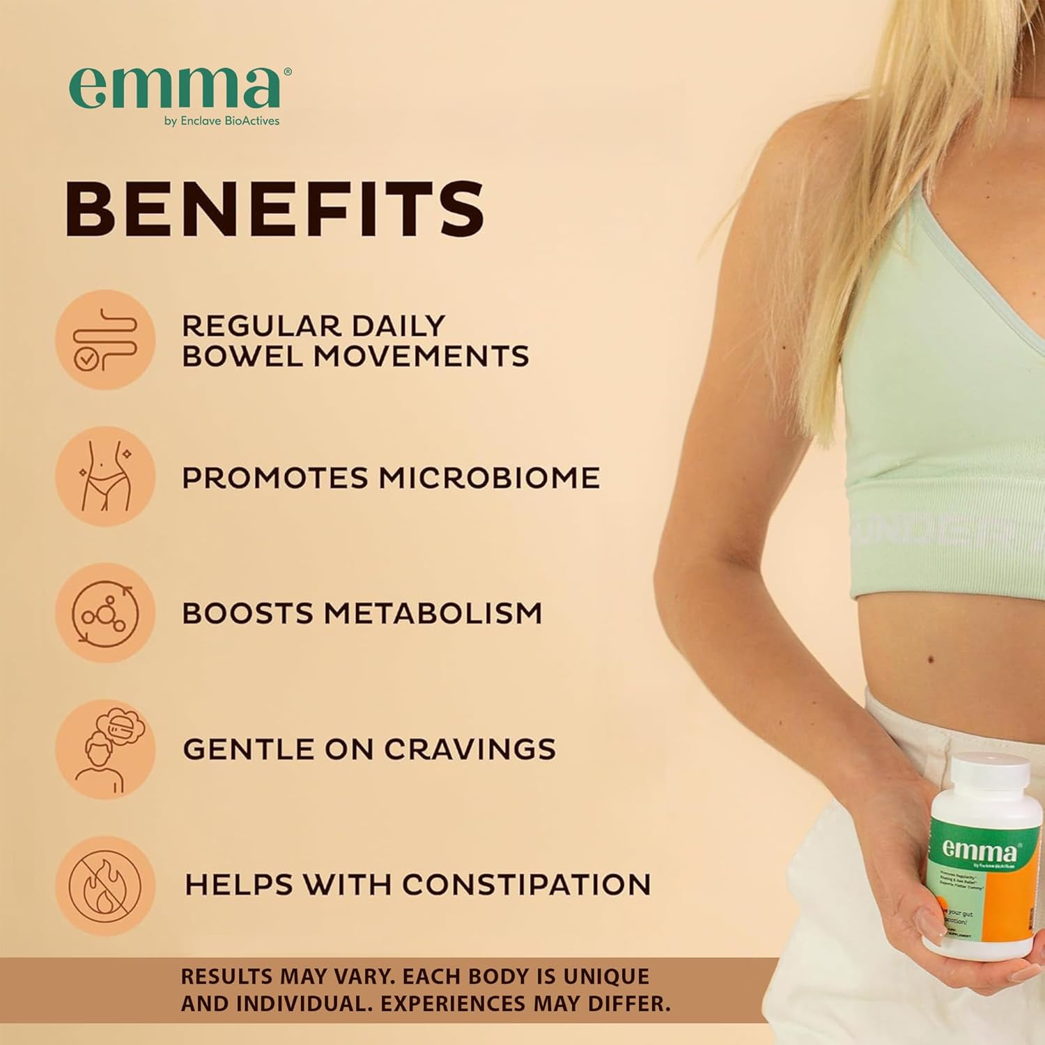 Emma Gut Health Supplement – Doctors Endorsed Formula for Gas & Bloating Relief 