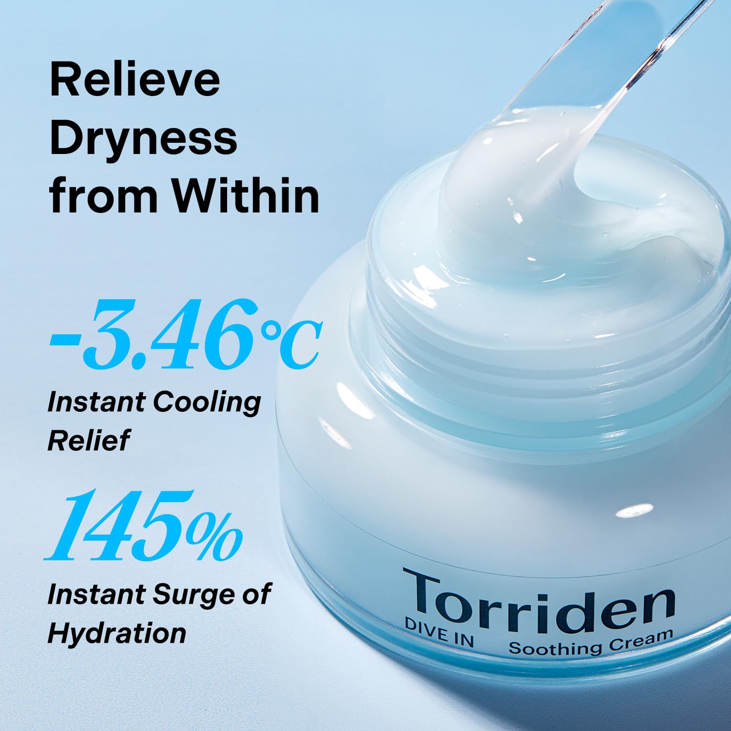 Torriden DIVE IN Hyaluronic Acid Soothing Cream 100ml | Moisturizer for Sensitiv