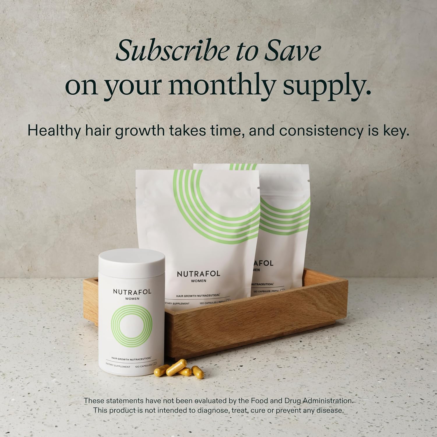 Nutrafol Women’s Hair Growth Supplements (Ages 18-44) – Clinically Proven for Th