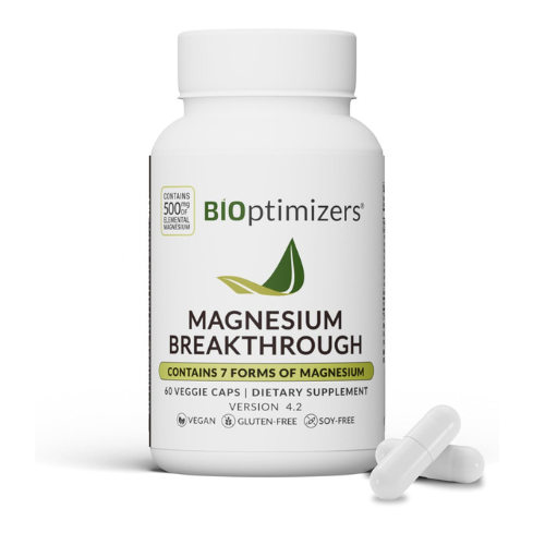 BIOptimizers Magnesium Breakthrough – 500mg Magnesium Supplement with 7 Forms In