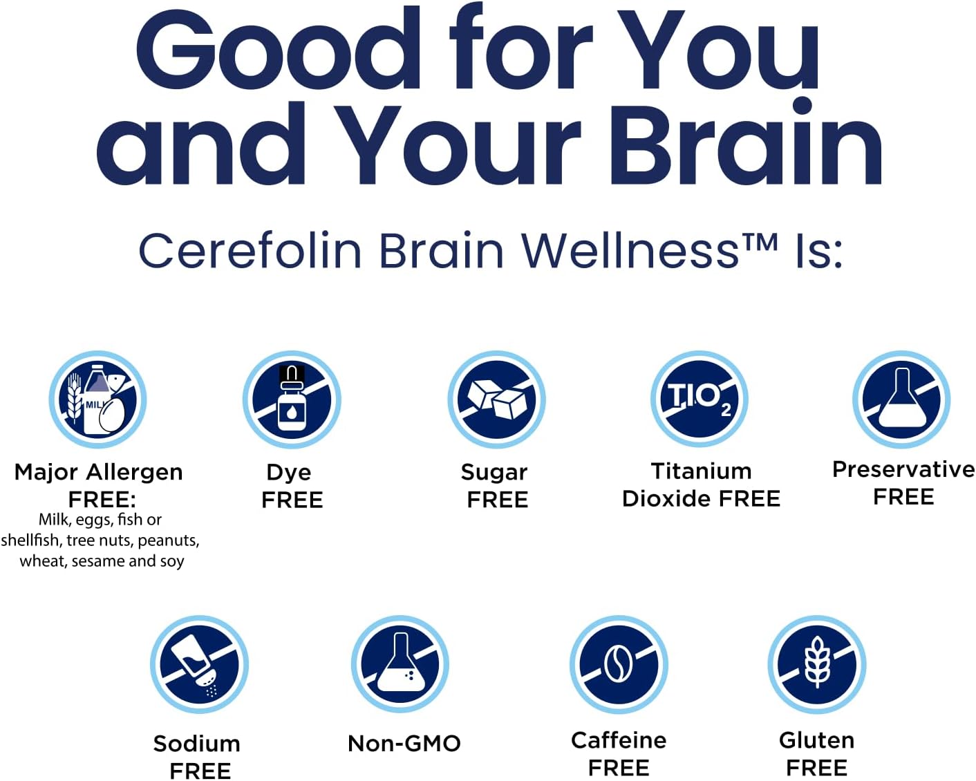 Cerefolin Brain Wellness Cognitive Support Supplement with L-Methylfolate, NAC &