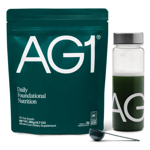 AG1 Greens Powder Supplement by Athletic Greens – Multivitamin, Probiotic, Gut H