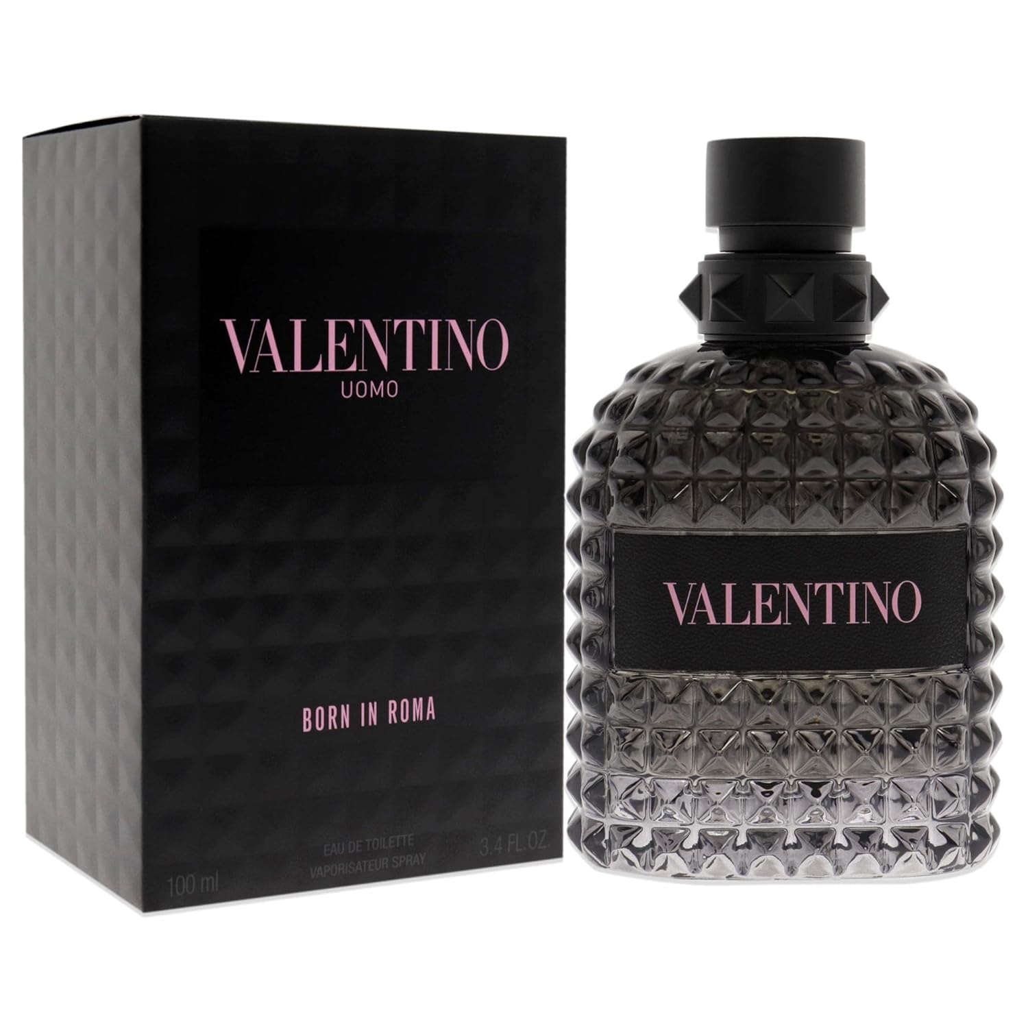 Valentino Uomo Born in Roma Eau de Toilette for Men – Fresh, Woody & Aromatic Fr
