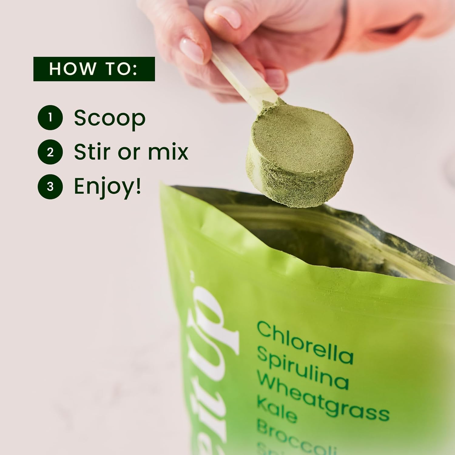 LIVE IT UP Super Greens Powder – Plant-Based Superfood with Probiotics & Enzymes