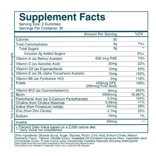 WEEM Hair, Skin & Nails Gummies – Vegan Biotin Vitamins for Women & Men | Suppor