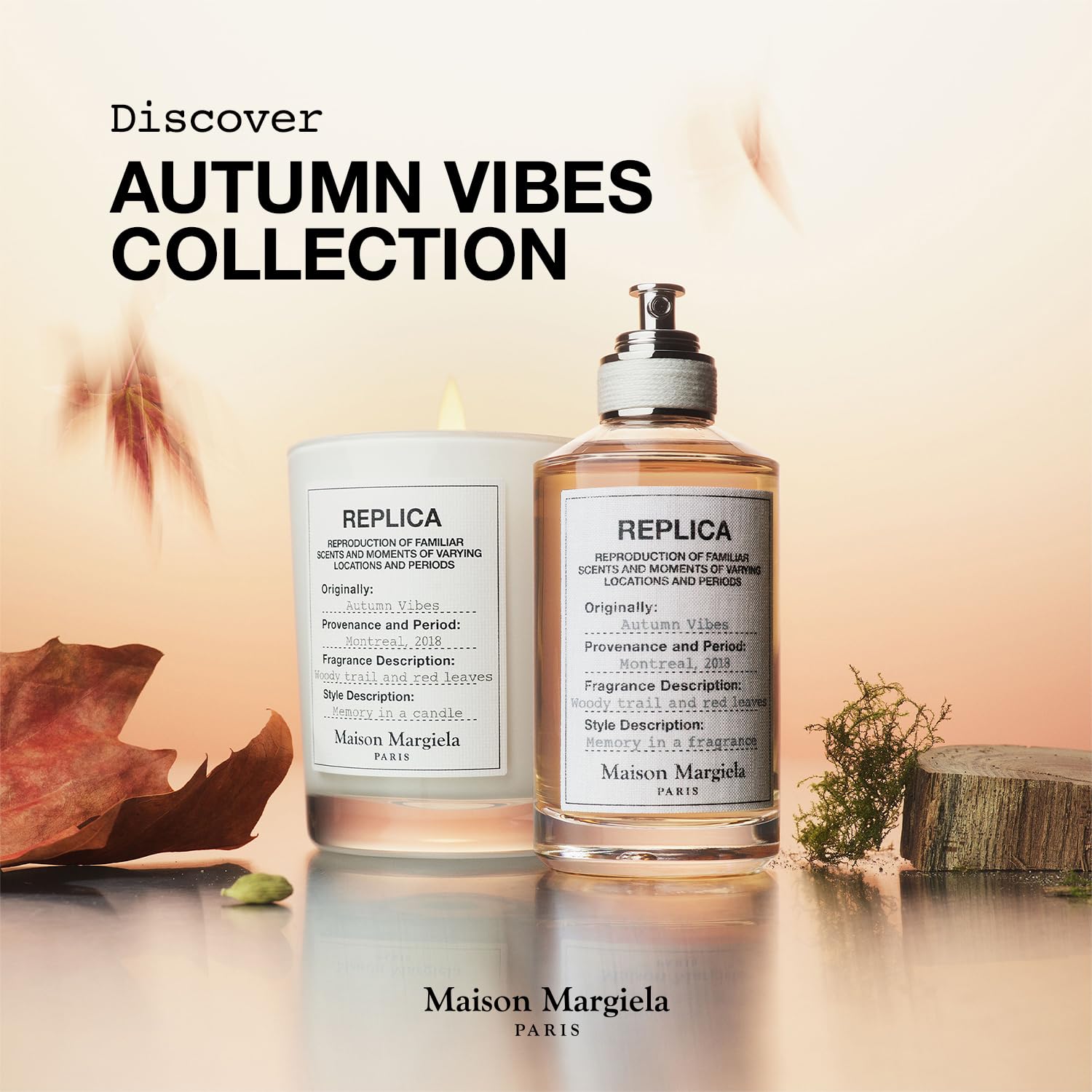 Maison Margiela Replica Autumn Vibes Eau de Toilette – Woody & Earthy Fragrance 