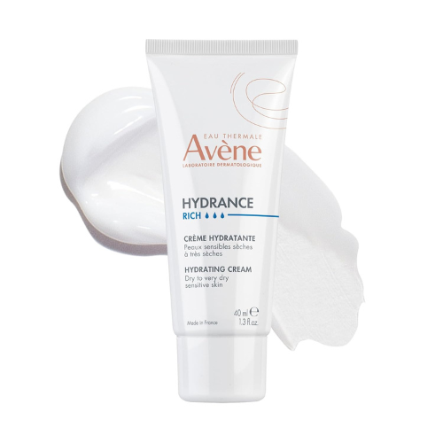 Avène Hydrance RICH Hydrating Cream – Daily Face Moisturizer for Dry Skin, Non-C