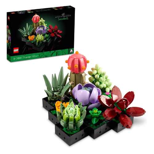 LEGO Botanicals Succulents 10309 – Artificial Indoor Plant Building Set for Adul