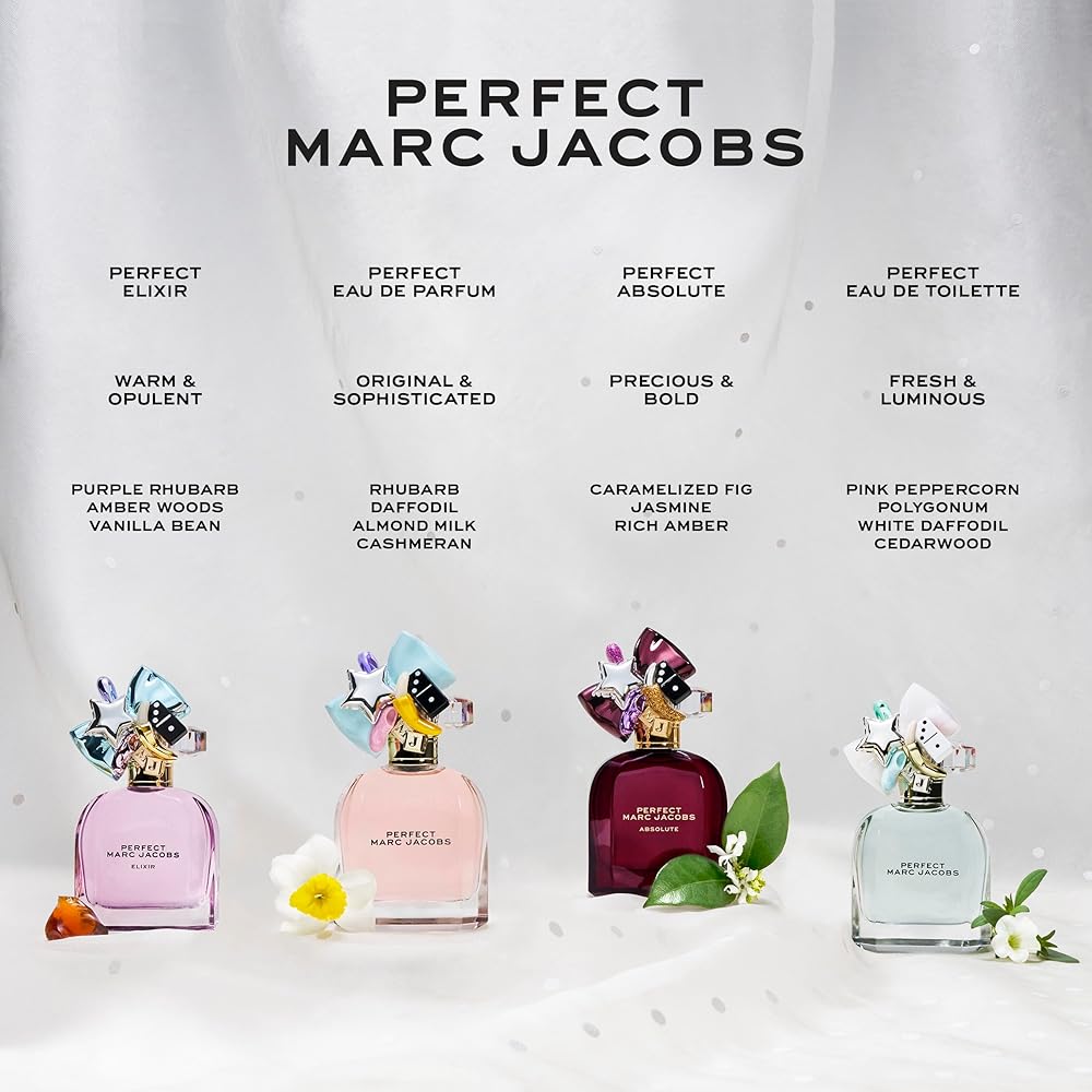 Marc Jacobs Perfect Intense Eau de Parfum 3.3 fl oz – Woody Floral Women’s Perfume with Daffodil, Jasmine, Roasted Almond & Sandalwood