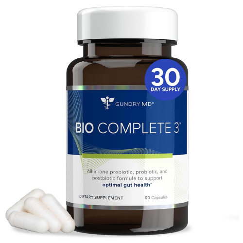 Gundry MD Bio Complete 3 Probiotic Supplement – 3-in-1 Gut Health, Digestion, Bloating & Energy Support (30 Day Supply)