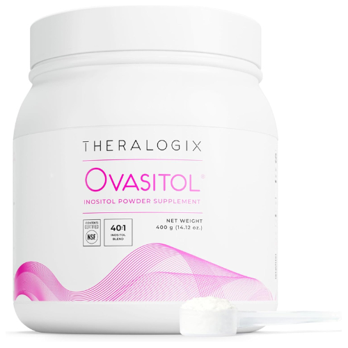 Theralogix Ovasitol Inositol Powder 400 g – Myo & D-Chiro Inositol for Hormone Balance & Ovarian Support (90-Day Supply)