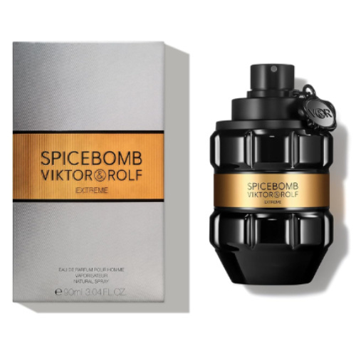 Viktor & Rolf Spicebomb Extreme Eau de Parfum for Men 3 oz – Woody Spicy Amber Vanilla Cologne