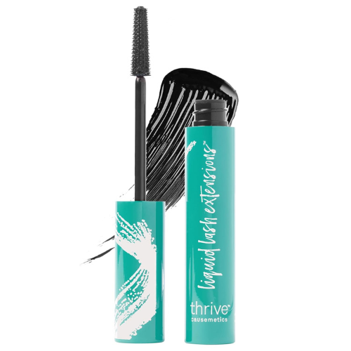 Thrive Causemetics Liquid Lash Extensions Mascara 0.38 oz – Lengthening Volumizing Tubing Mascara, Smudge Proof & Vegan Rich Black