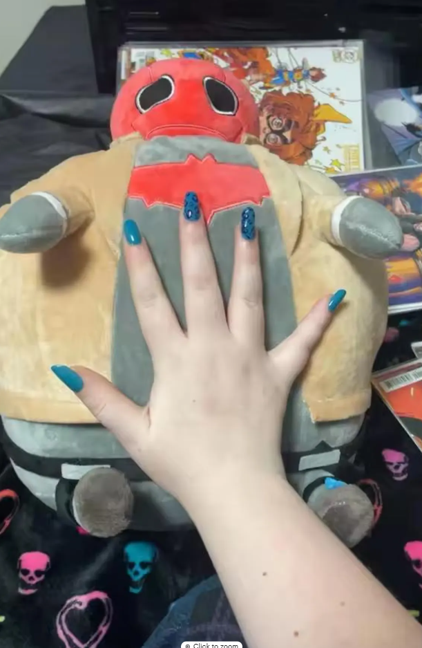 Cute Jason Todd Plush Toy – Red Hood Inspired Stuffed Doll | Holiday Gift & Fan Collectible (30×25×25cm)