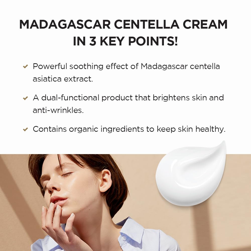 SKIN1004 Madagascar Centella Advanced Repair Cream, Organic Ingredients for Hydr
