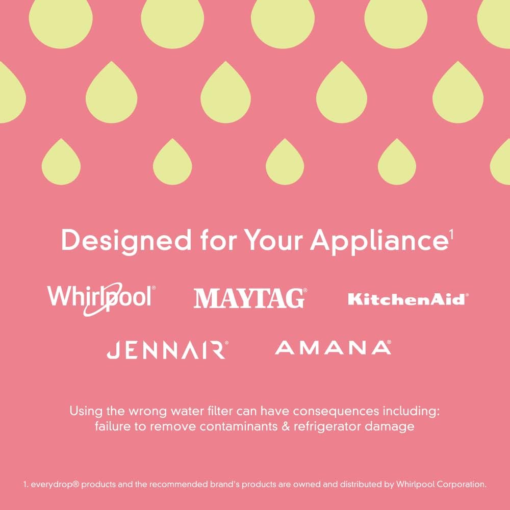 EveryDrop by Whirlpool Ice & Water Refrigerator Filter 1, EDR1RXD1, Single Pack