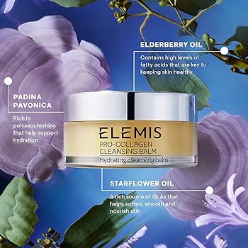 ELEMIS Pro-Collagen Cleansing Balm, Hydrating Facial Cleanser & Makeup Remover –